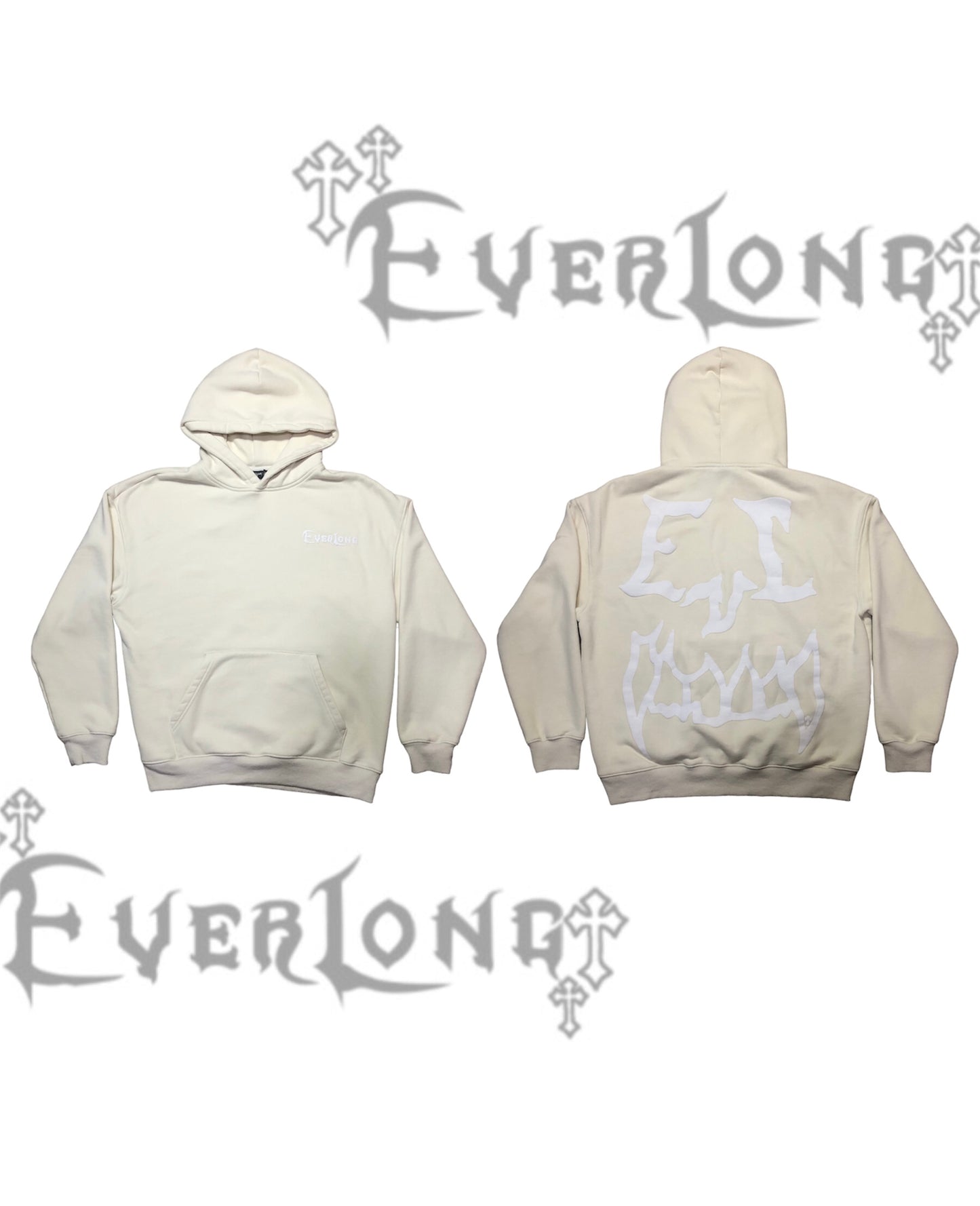 EVL Beige Oversized Hoodie