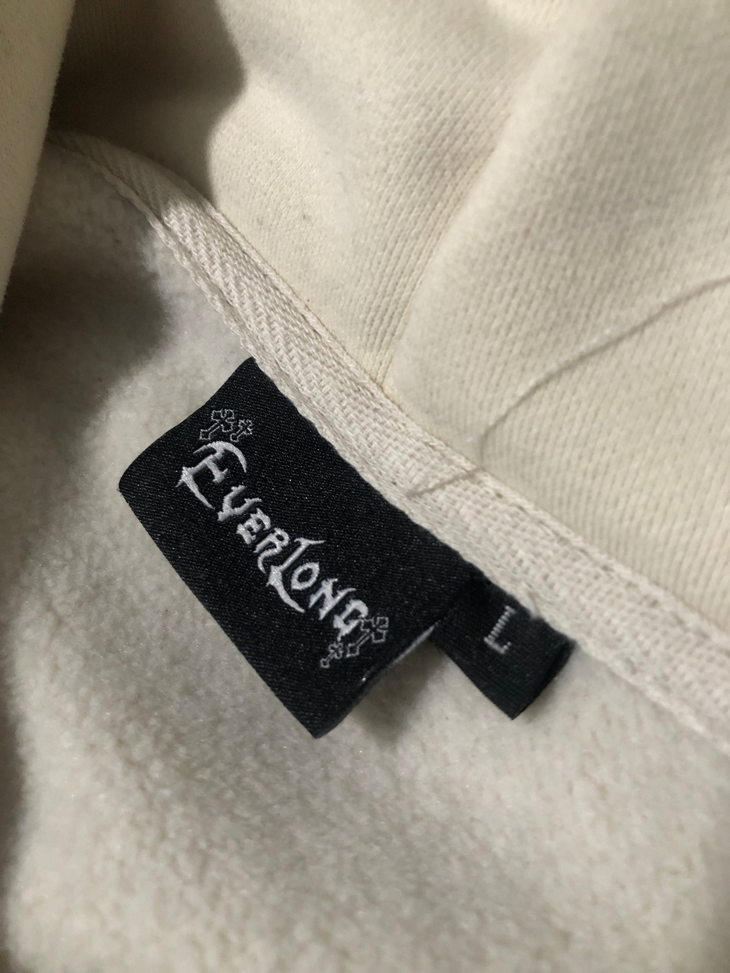 EVL Beige Oversized Hoodie